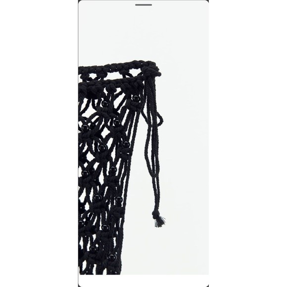 Zara fringed mesh skirt swimsuit cover up - Picture 8 of 10